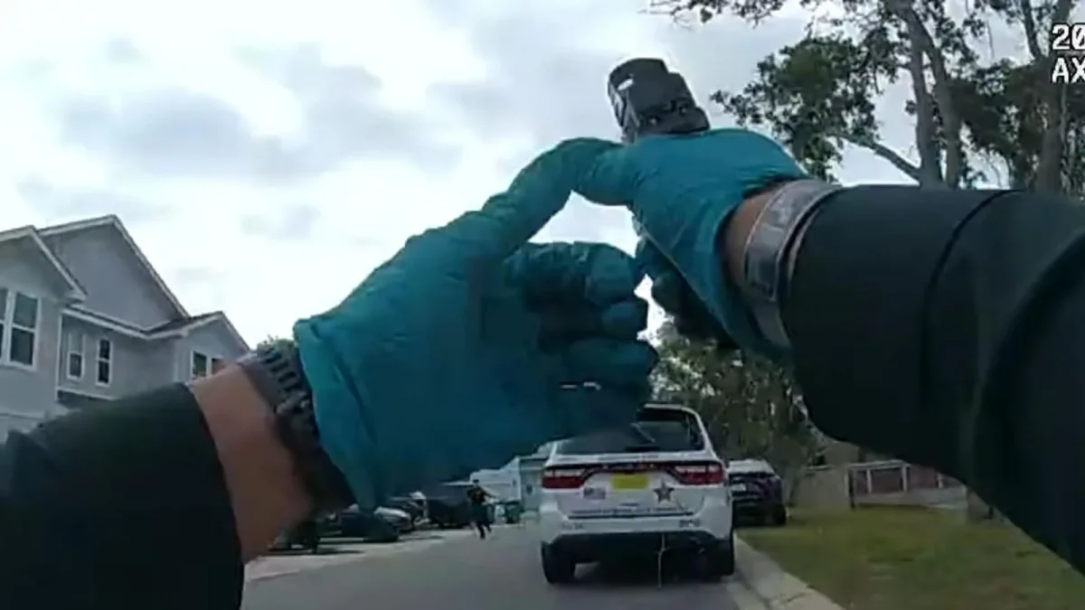 Body camera footage of the Florida officer