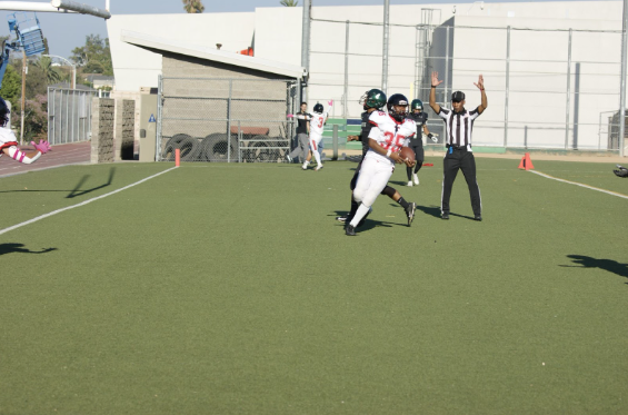  Alexis Castillo scoring the second touchdown of the game 
